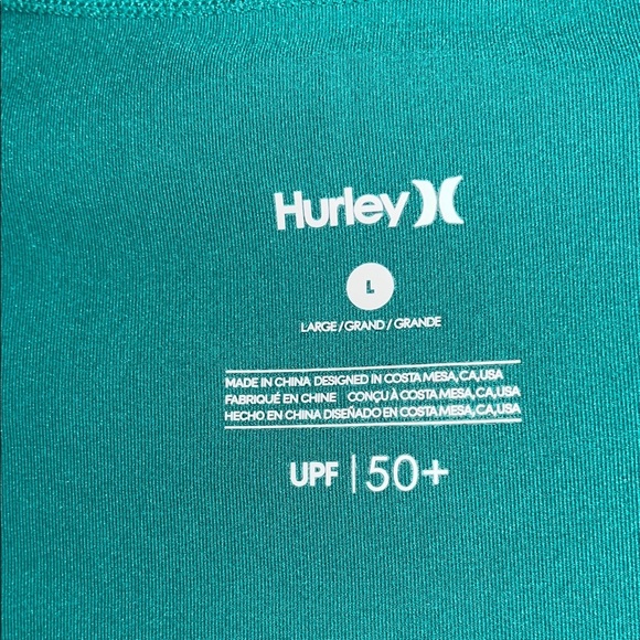 Hurley womens One and Only Long Sleeve Rash Guard UPF 50 + size Large - Picture 6 of 10